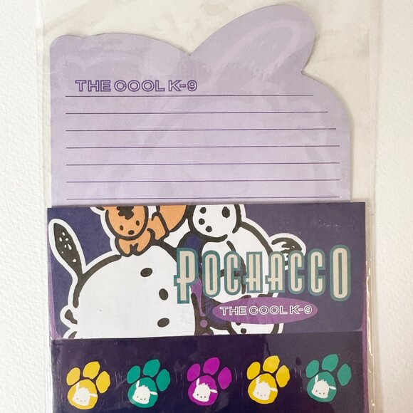 Vintage 1990s Sanrio POCHACCO The Cool K9 Stationery Set - Picture 2 of 2